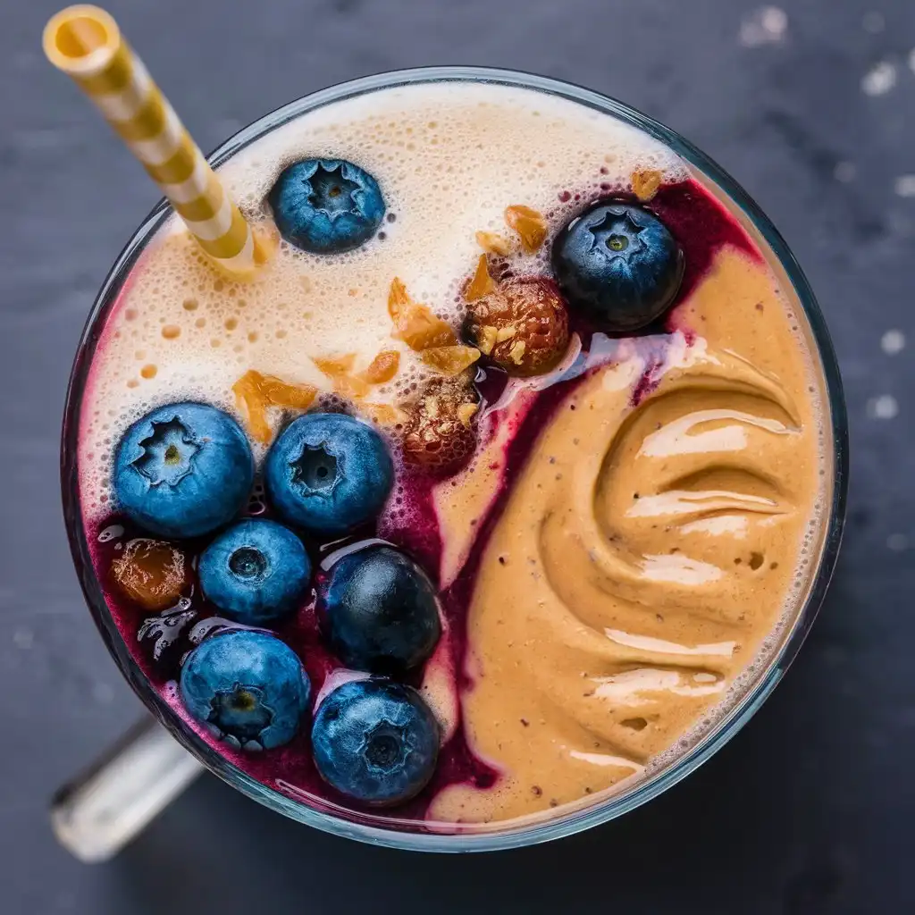 blueberry peanut butter smoothie