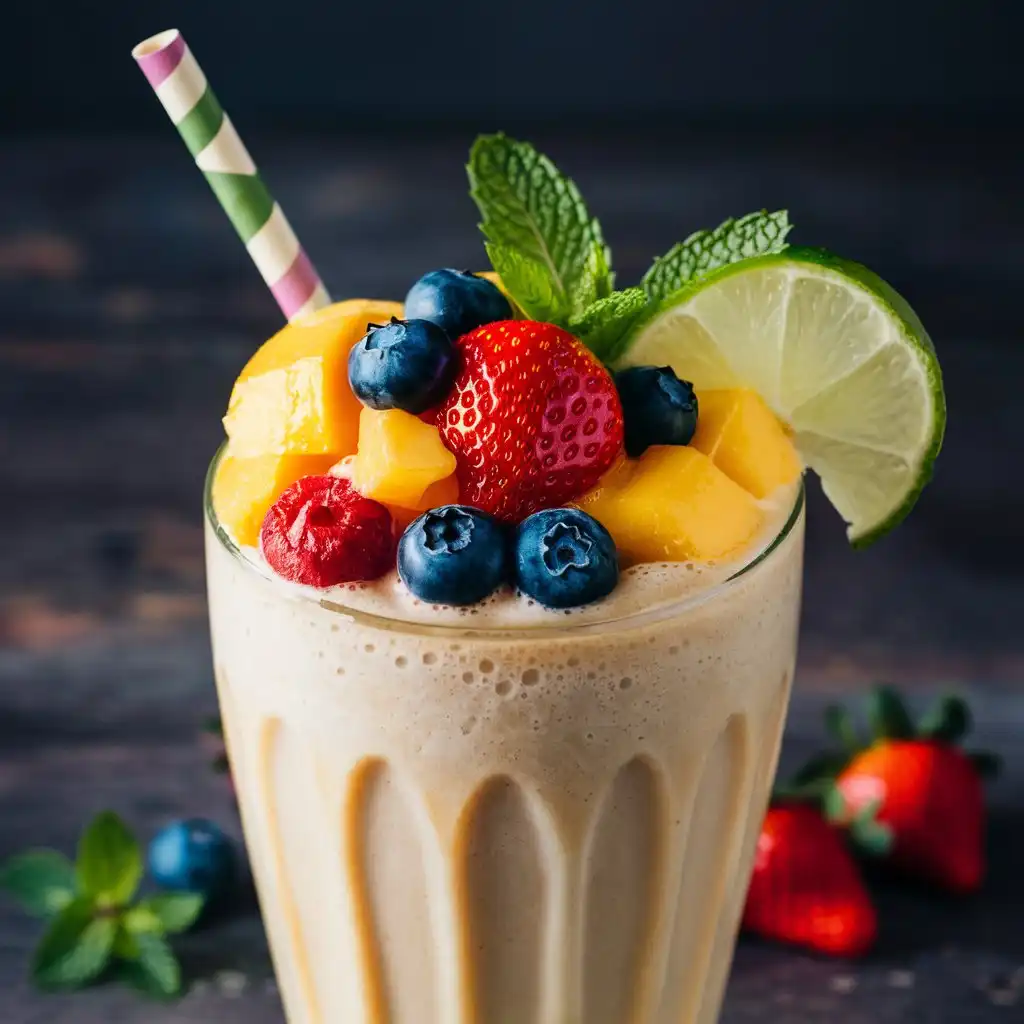 vanilla fruit smoothie