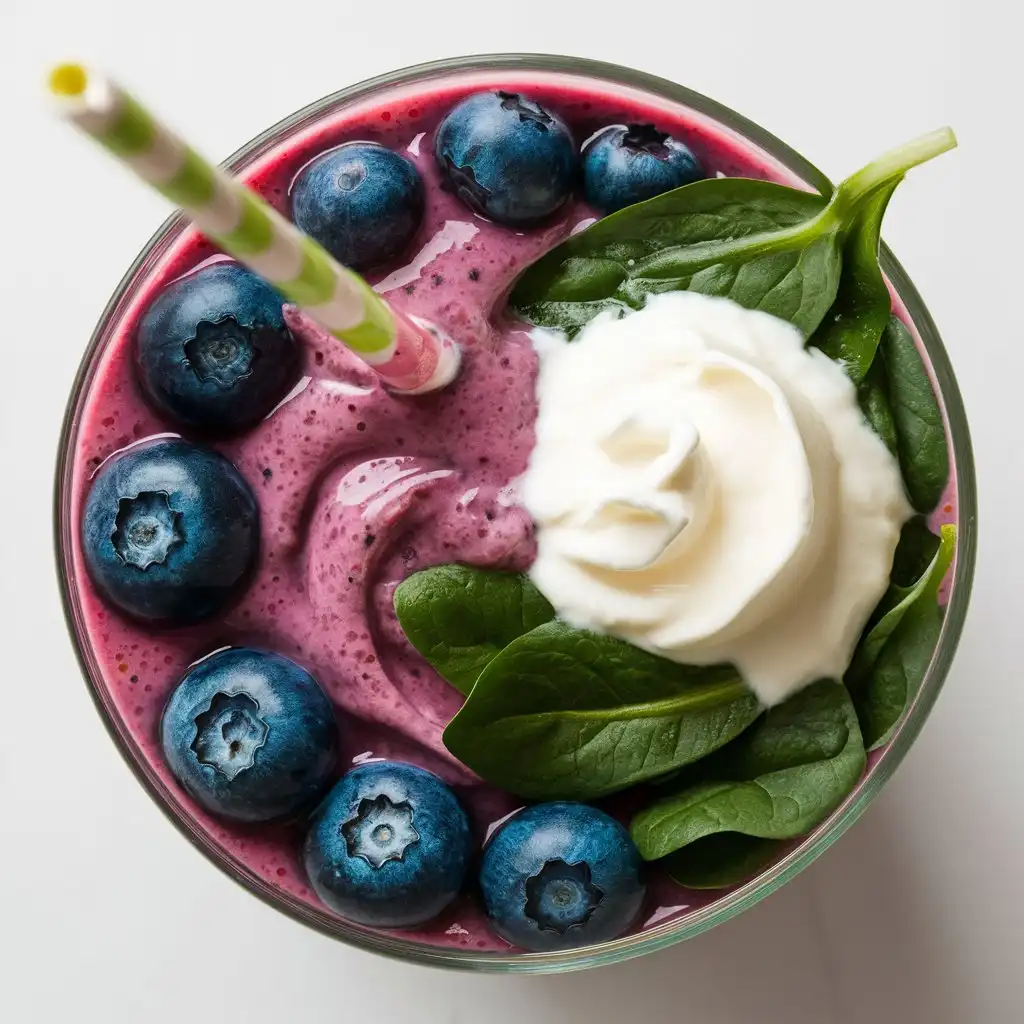 5 Minute Blueberry Spinach Smoothie