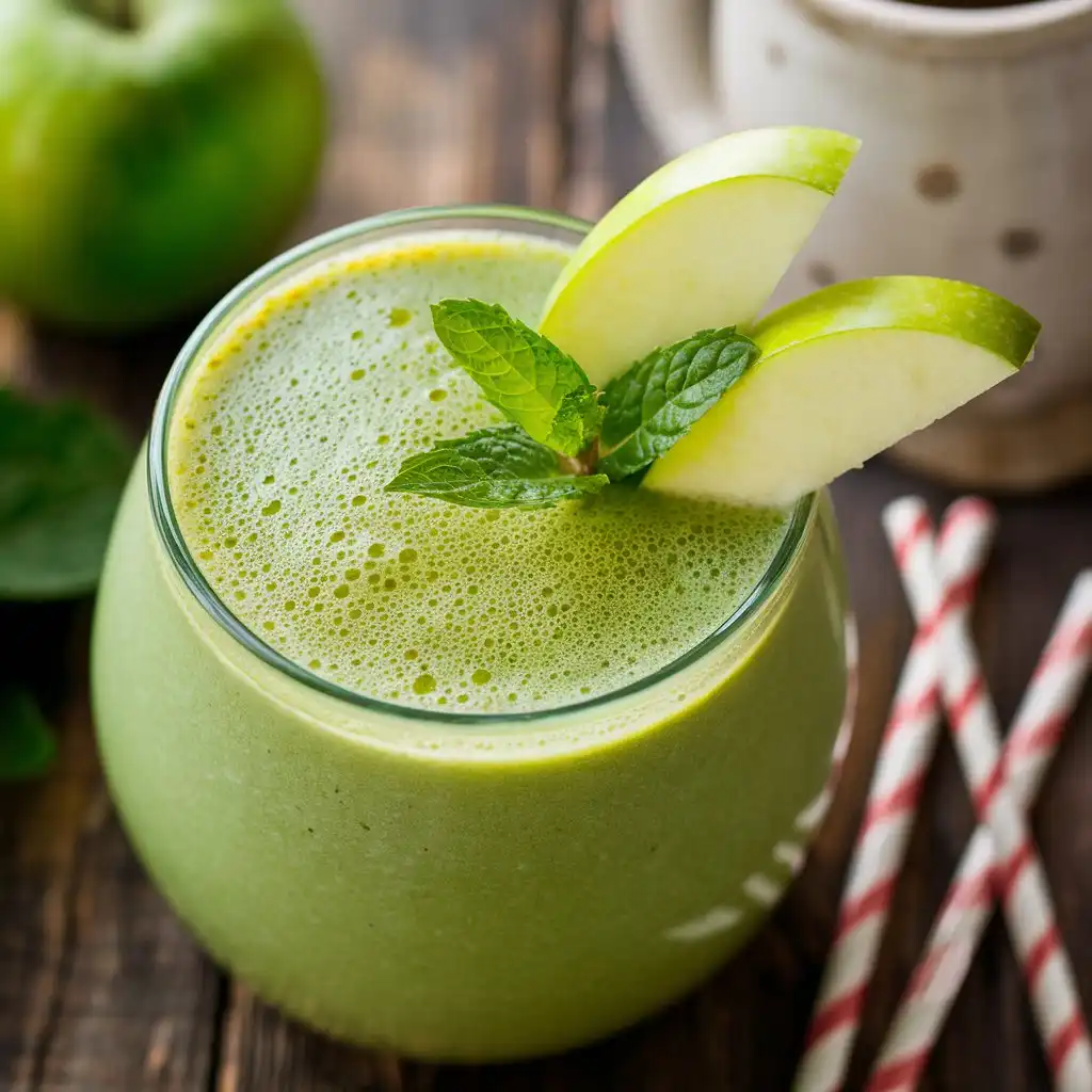 creamy sour apple smoothie