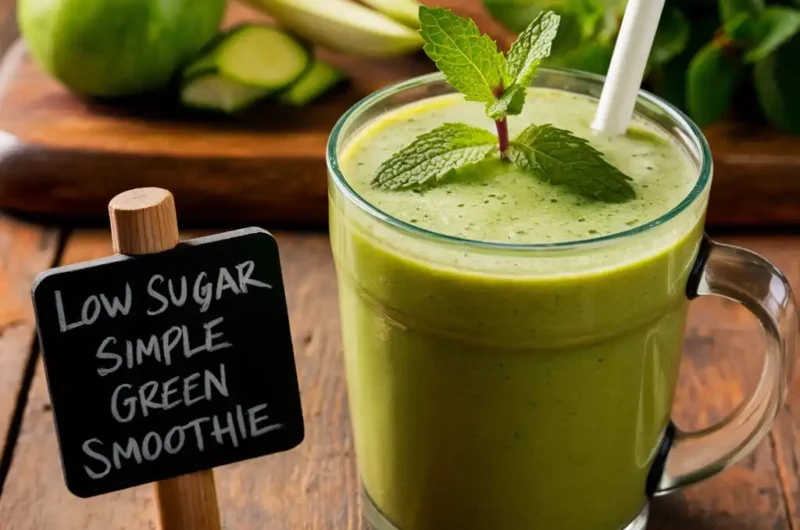 Low Sugar Simple Green Smoothie