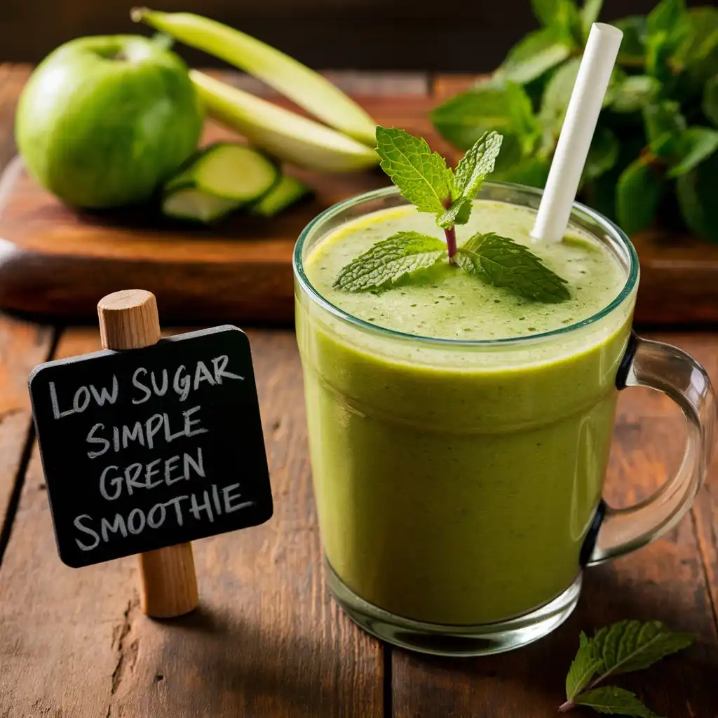 Low Sugar Simple Green Smoothie