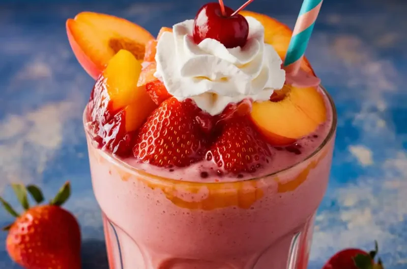 Strawberry Peach Smoothie Recipe