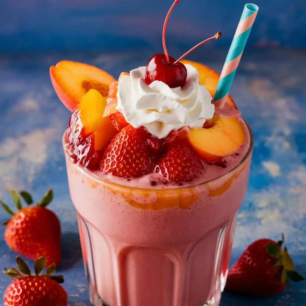 Strawberry Peach Smoothie Recipe