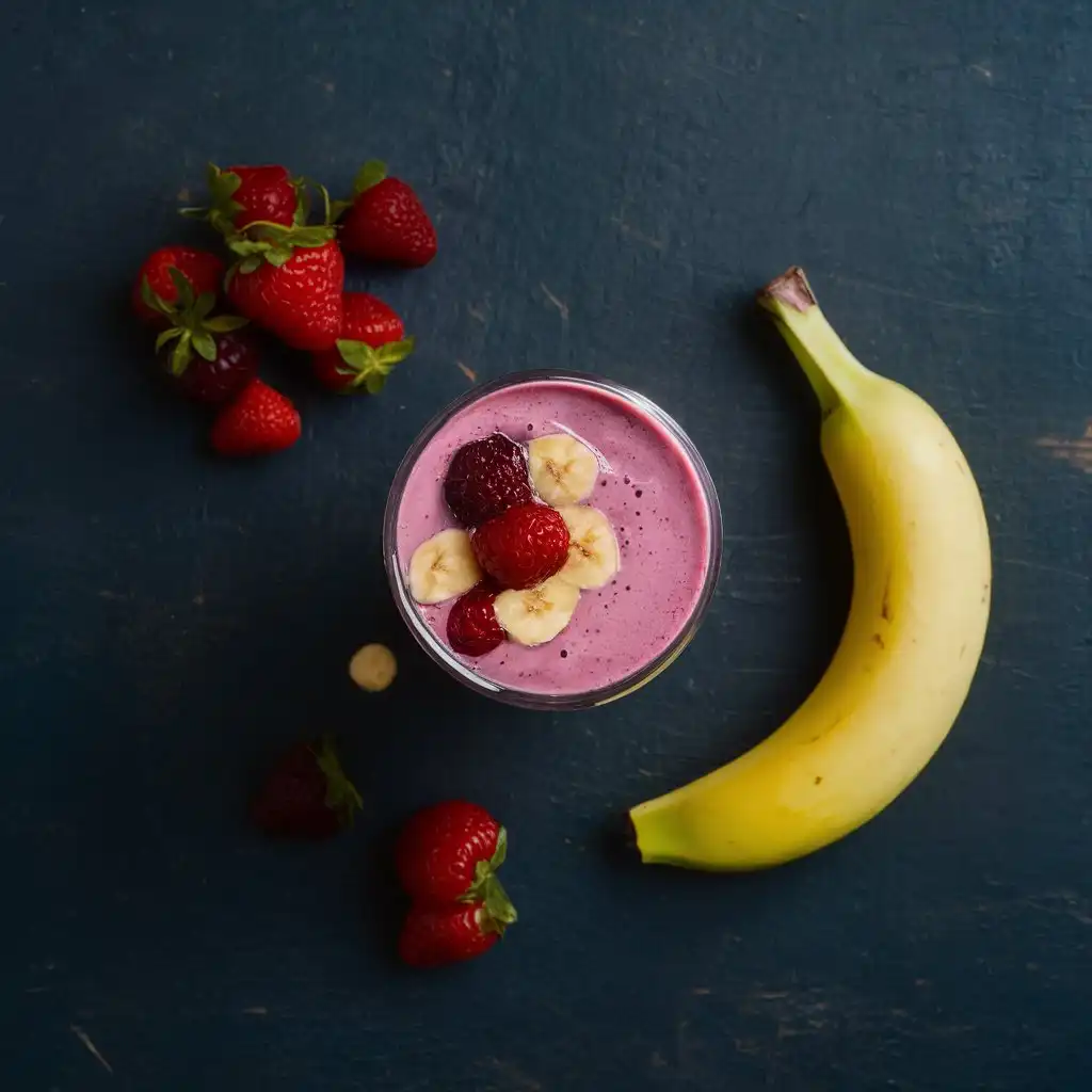 Berry Banana Smoothie Without Yogurt