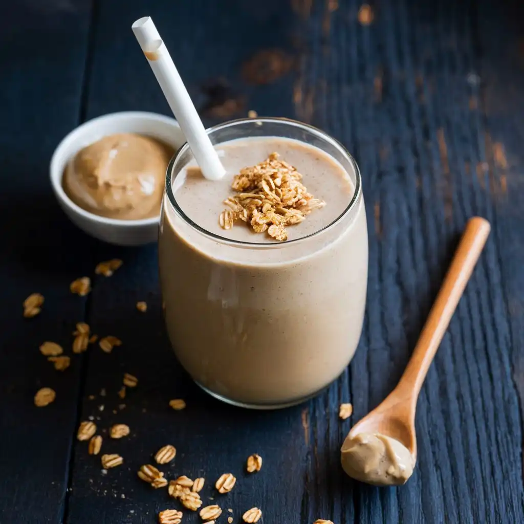 healthy peanut butter oatmeal smoothie