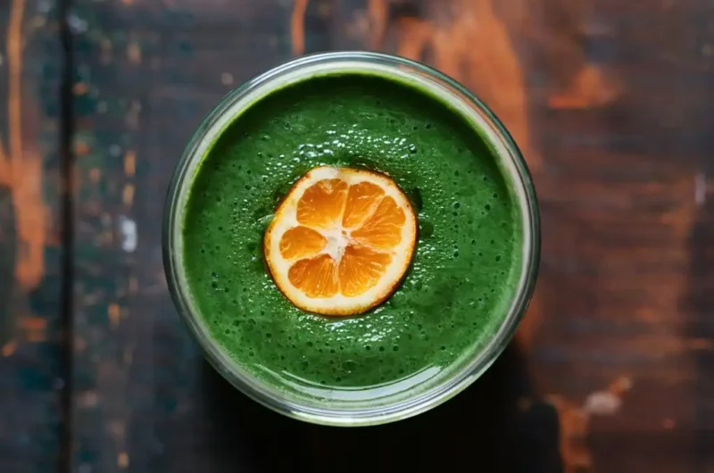 Iron Boosting Orange Green Smoothie