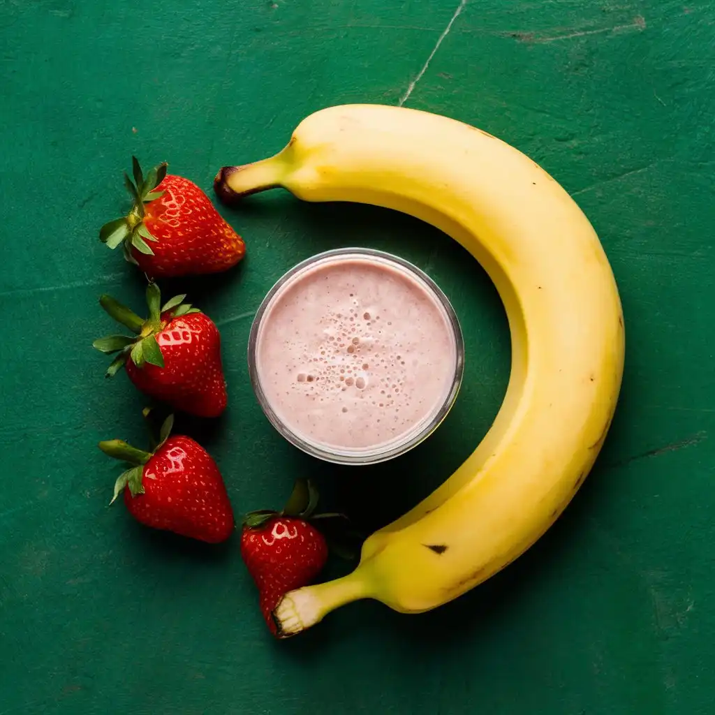 Strawberry Banana Smoothie for Anemia