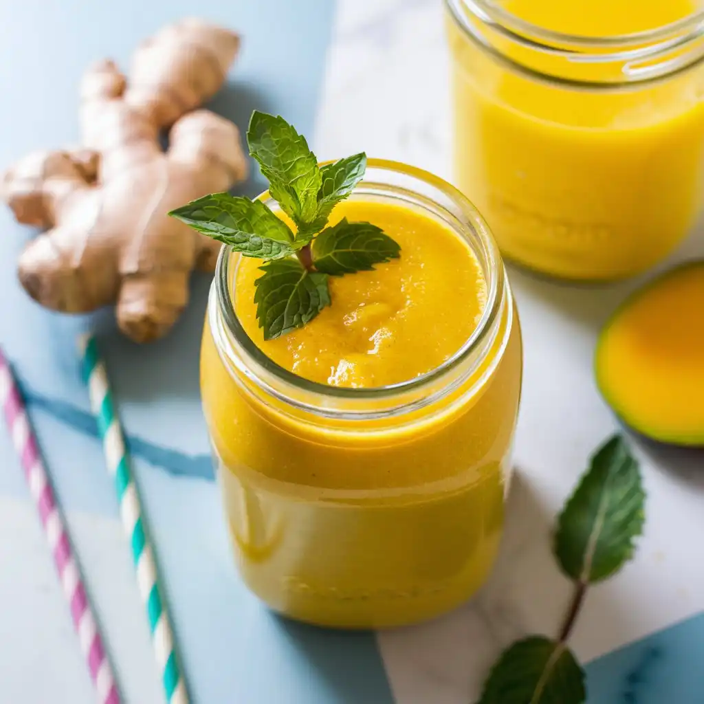 Mango Coconut Water Smoothie