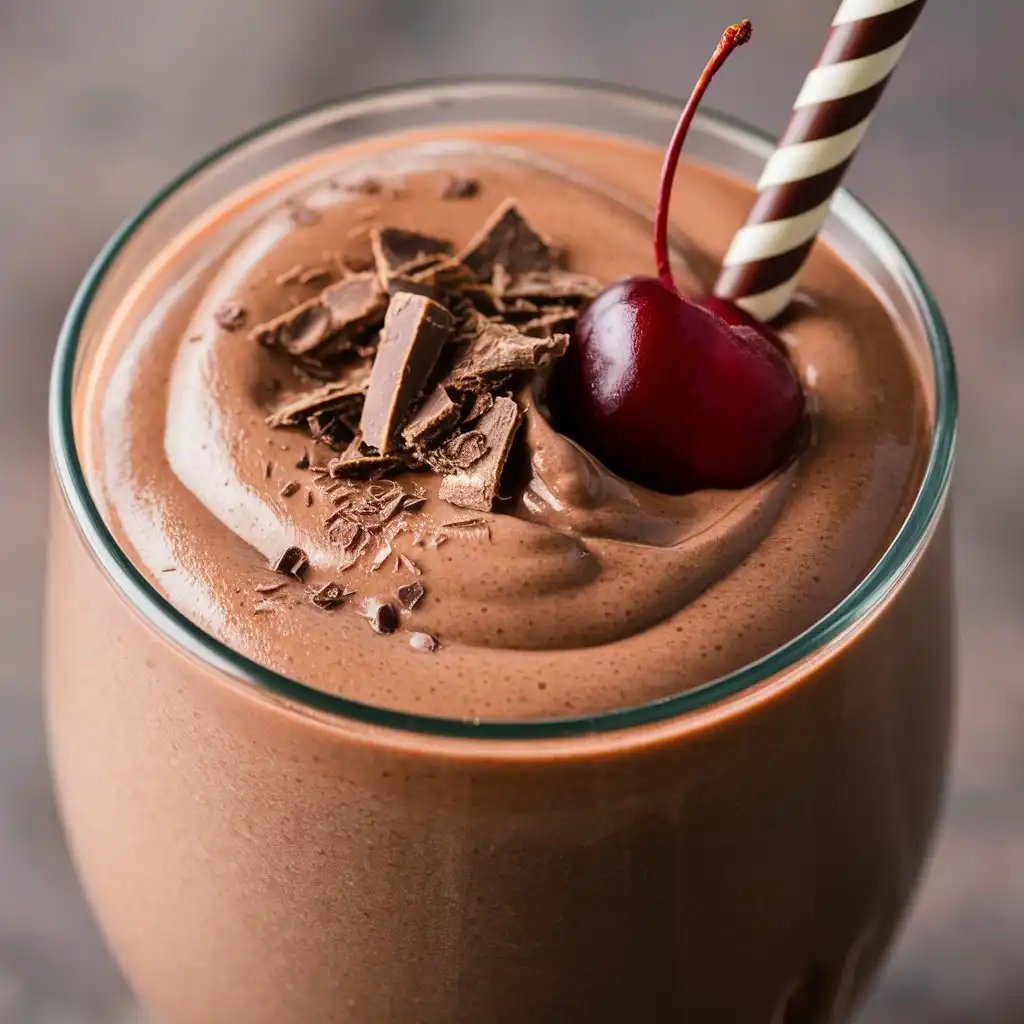 chocolate cherry almond smoothie