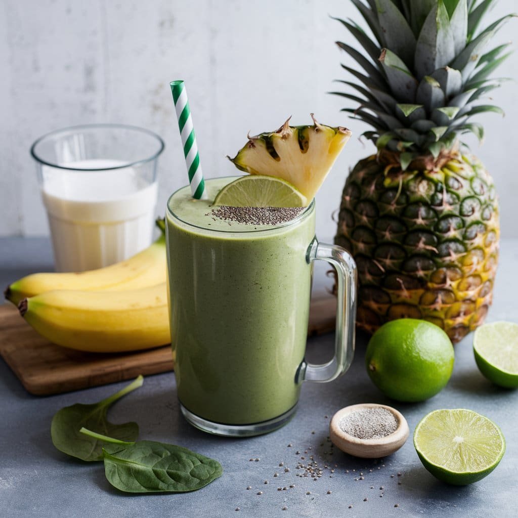 pineapple green smoothie