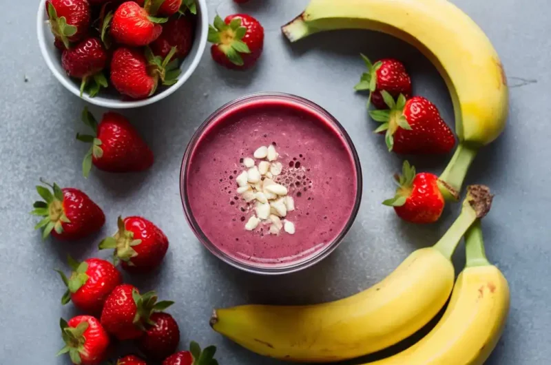 Strawberry Banana Smoothie Meal Prep