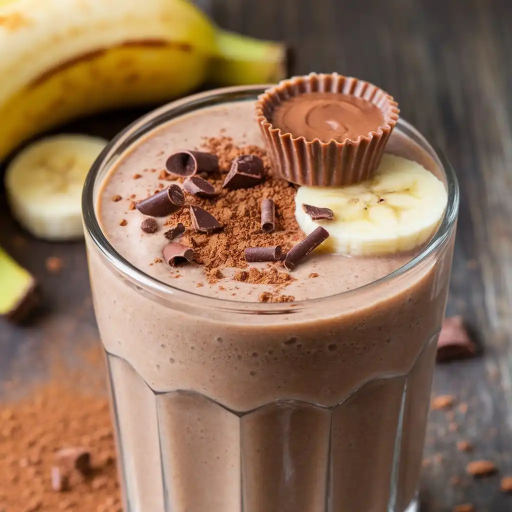 chocolate peanut butter banana smoothie