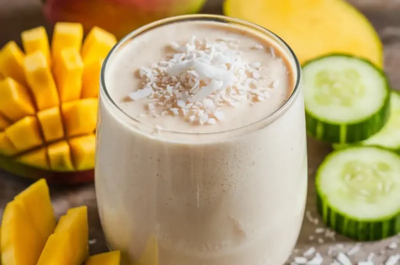 Coconut Mango Cucumber Smoothie