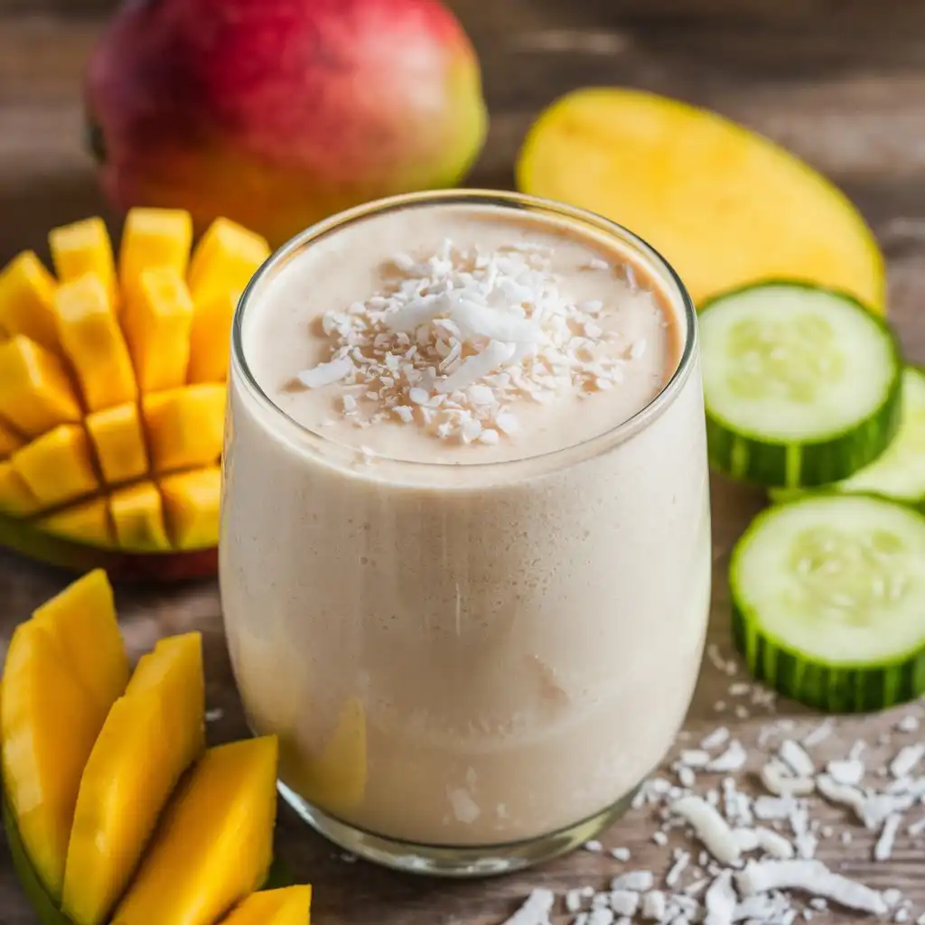 coconut mango cucumber smoothie