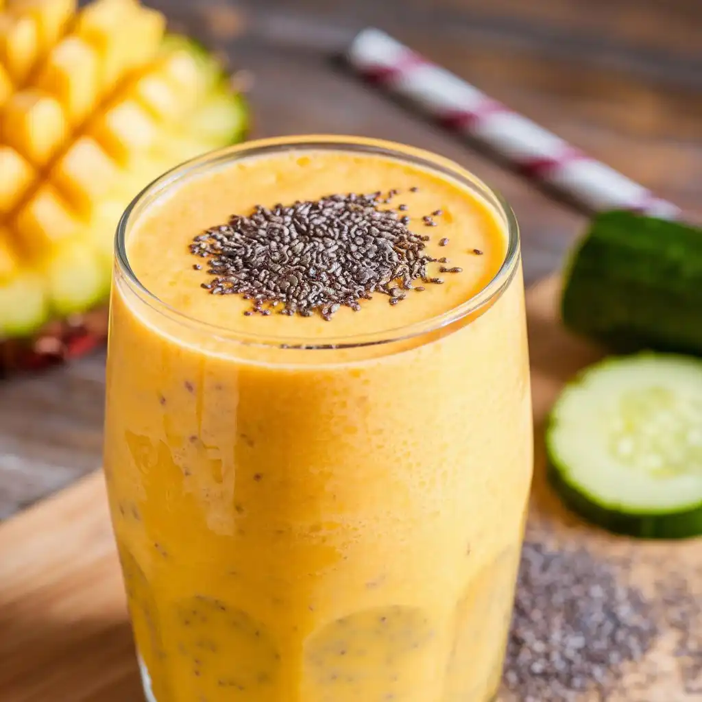 mango pineapple cucumber smoothie