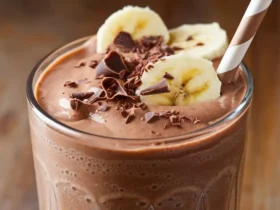 healthy chocolate banana smoothie