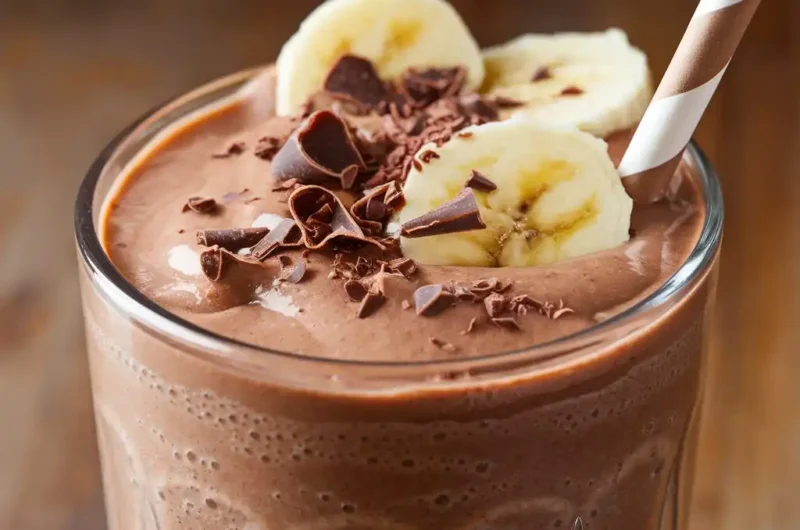 Healthy Chocolate Banana Smoothie